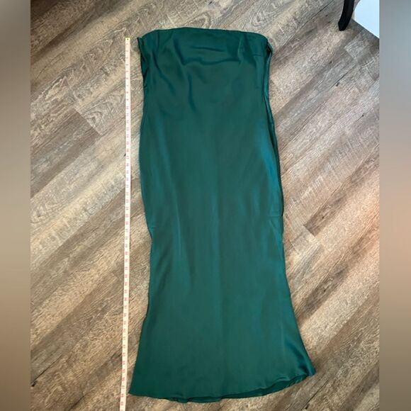 Sugarlips Plus Open Back Satin Maxi Dress- Size 1X - Picture 9 of 10